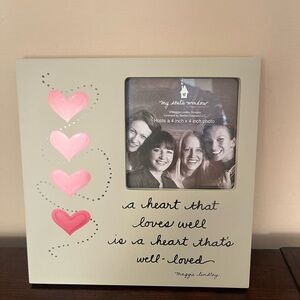 My Soul’s Window Heart Design Photo Frame by Maggie Lindley 4x4